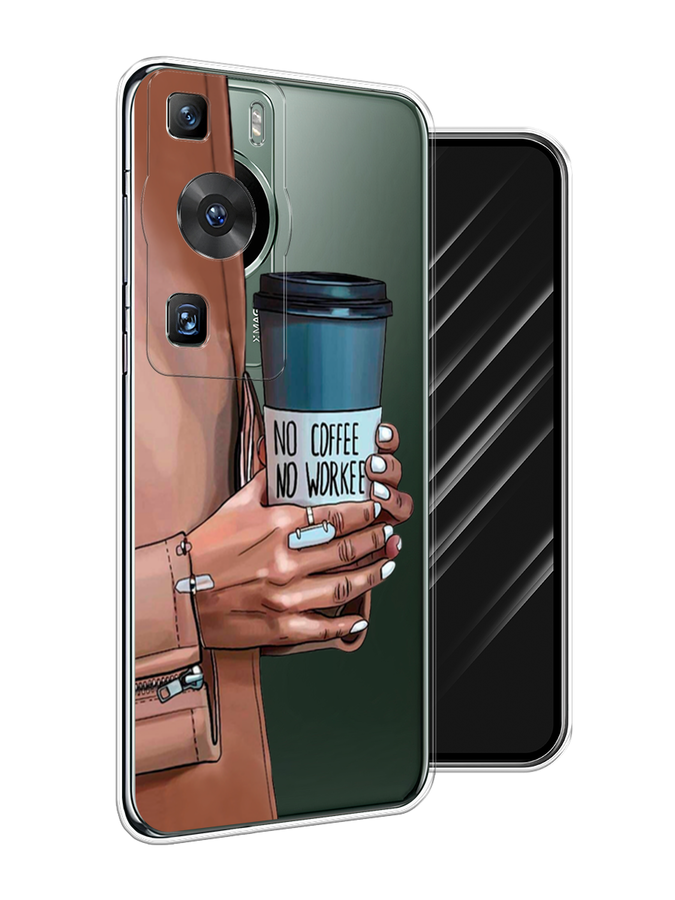 

Чехол Awog на Huawei P60/P60 Pro "No coffee", Синий;бежевый;коричневый, 6121150-7