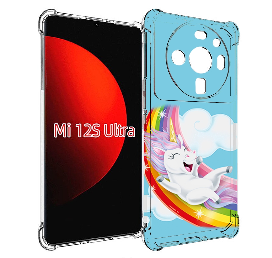 

Чехол MyPads единорог-на-радуге для Xiaomi 12S Ultra, Прозрачный, Tocco