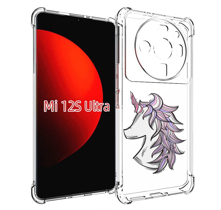 

Чехол MyPads единорог-рисунок для Xiaomi 12S Ultra, Прозрачный, Tocco