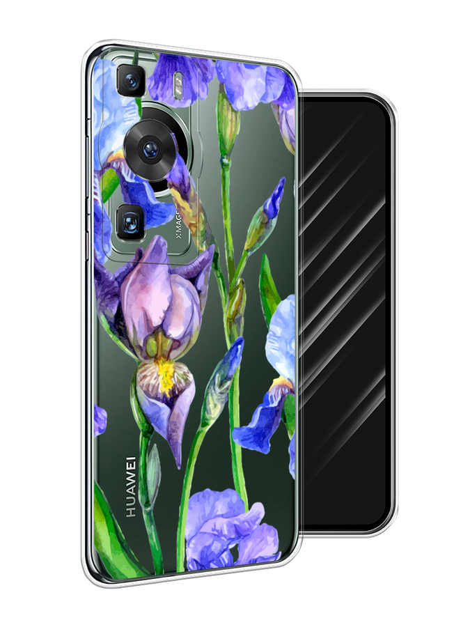 

Чехол Awog на Huawei P60/P60 Pro "Синие ирисы", Фиолетовый;голубой;зеленый, 6121150-8