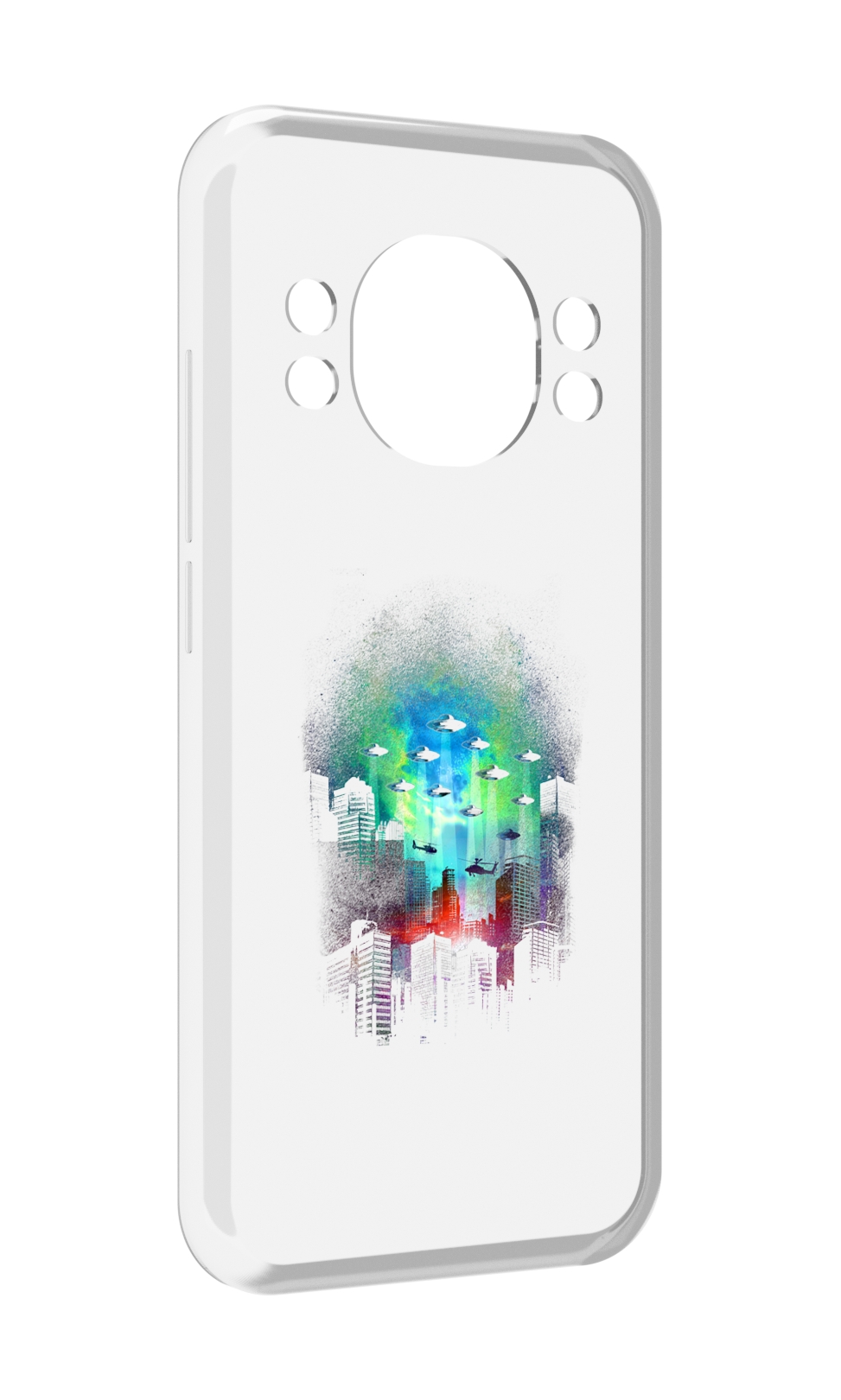 

Чехол MyPads город в свечении для Doogee S98 / S98 Pro, Прозрачный, Tocco