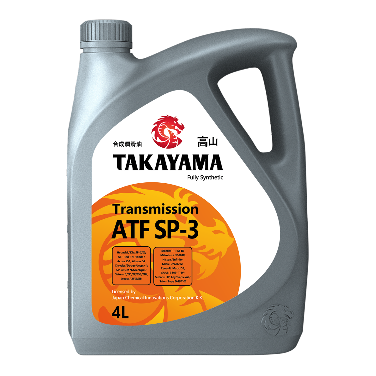 Масло Takayama ATF SP-3 синтетическое 4 л