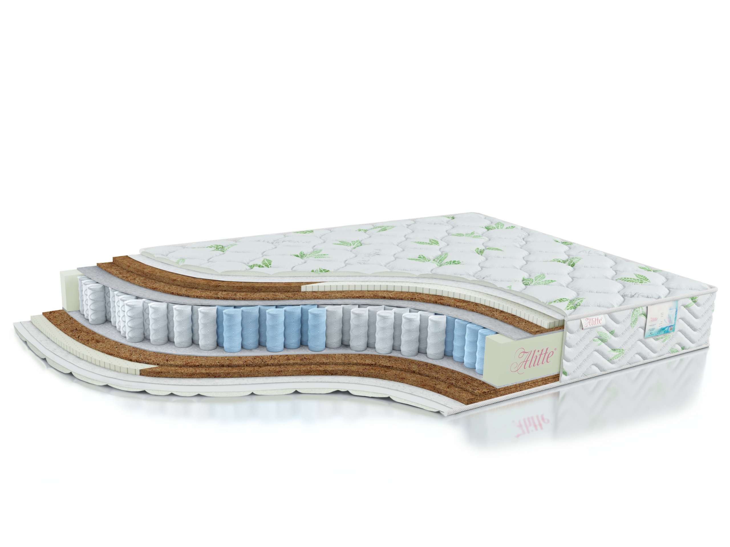 

Матрас анатомический пружинный Alitte Frida Organic TFK MH-20-N 200х200х20, Белый, Frida Organic TFK MH-20-N