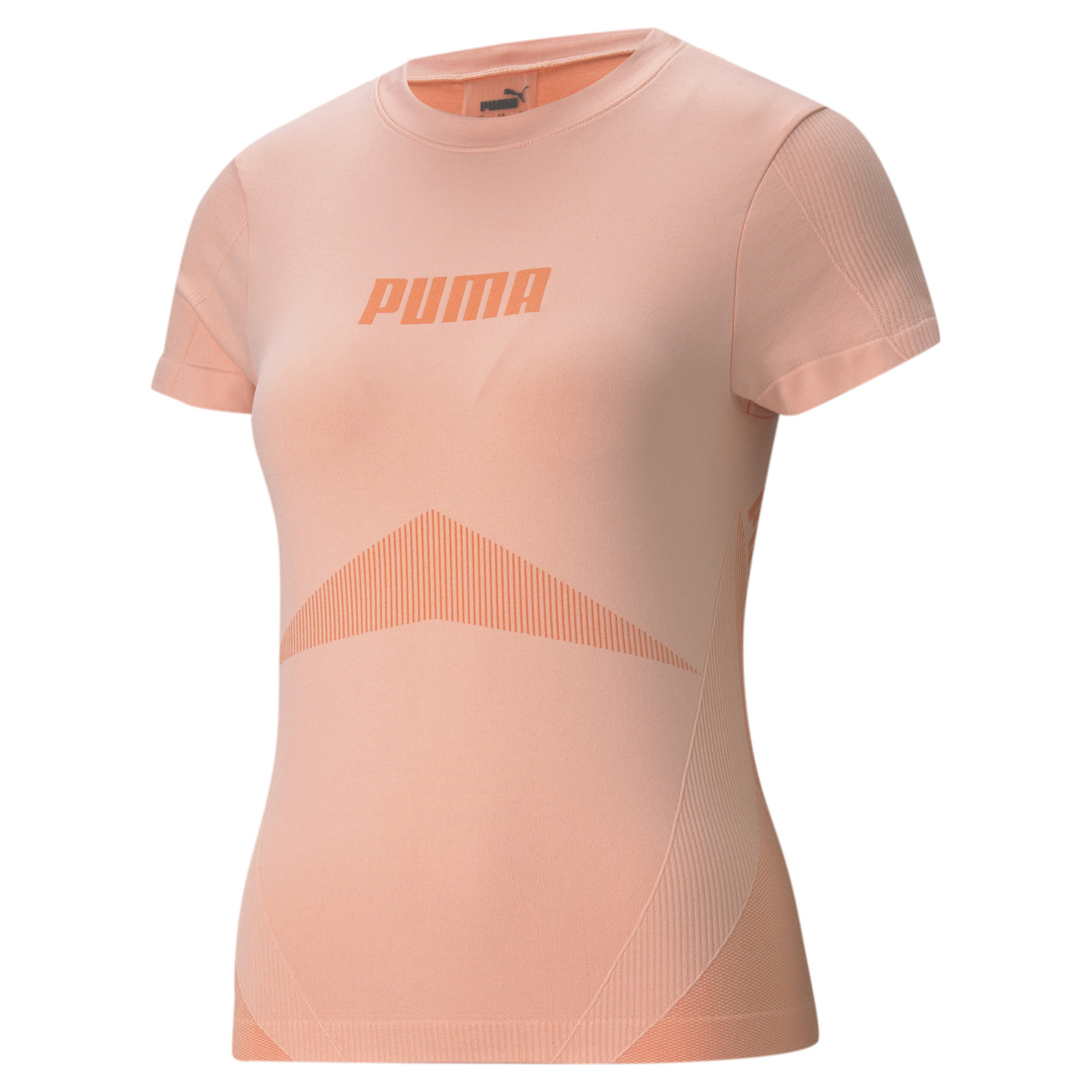 фото Футболка женская puma evostripe evoknit tee розовая xs