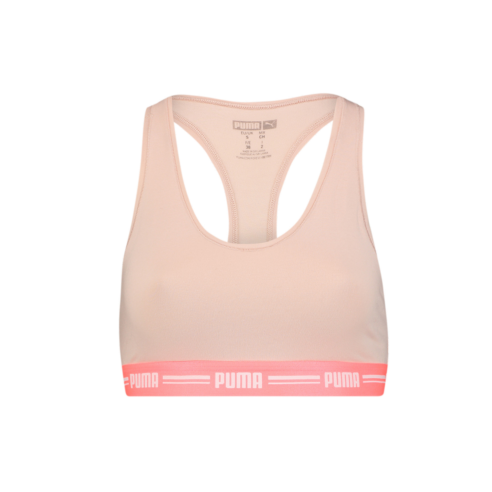 фото Топ женский puma women racer back top 1p hang розовый xl