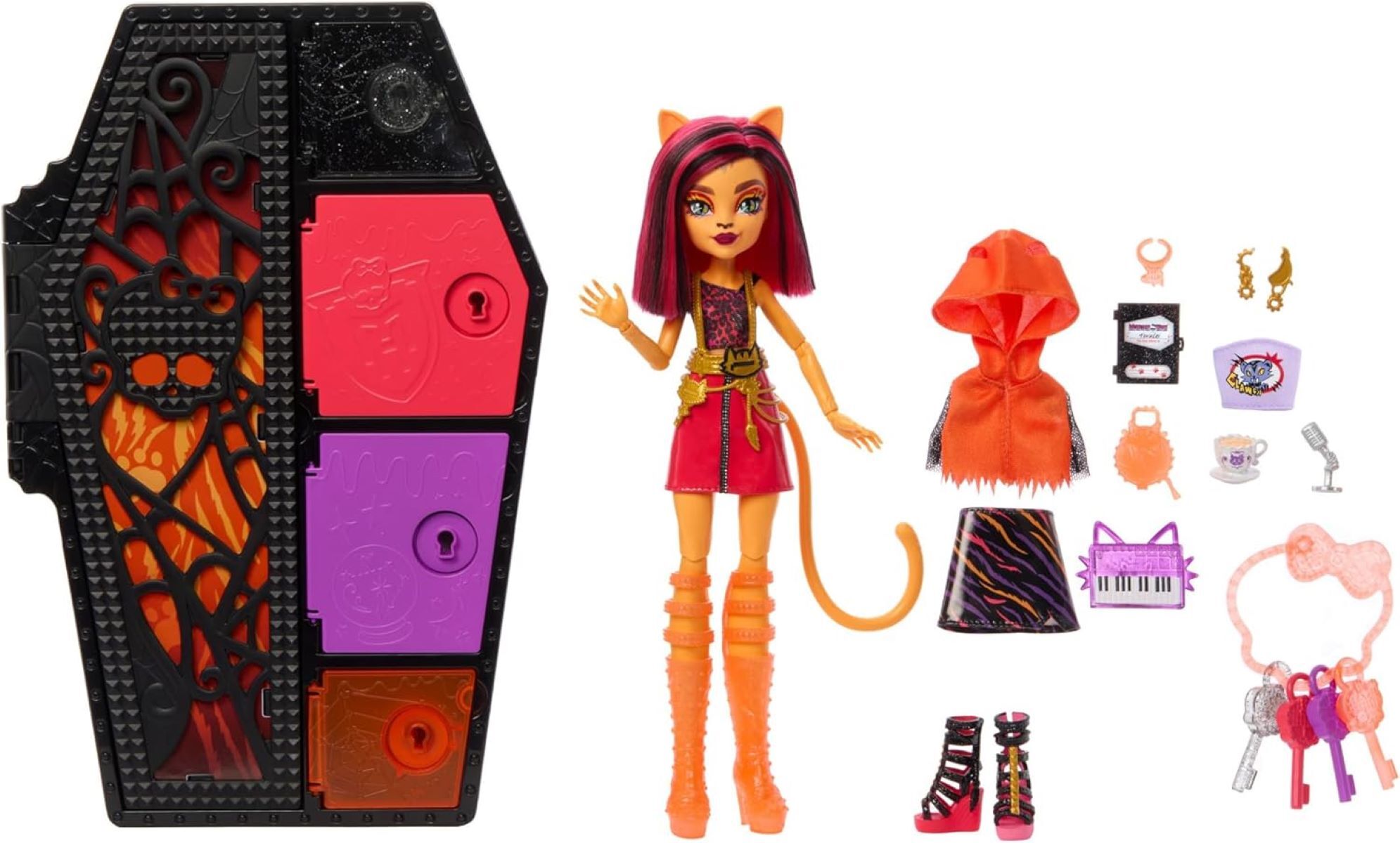 Кукла Monster High Монстер Хай Торалей Страйп и модный шкафчик кукла monster high cleo de nile клео монстер хай 3 поколение