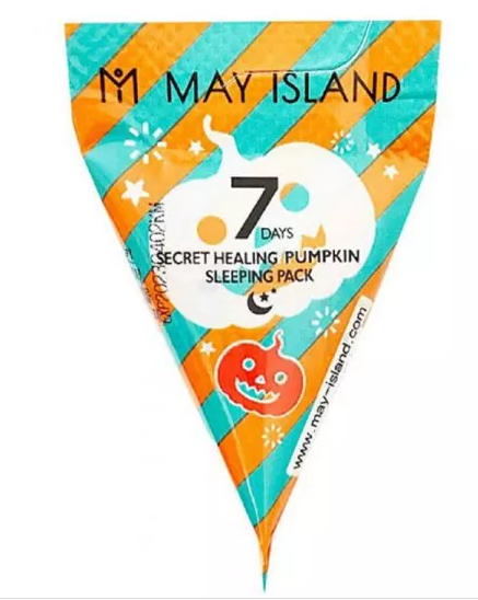 Маска для лица ампульная May Island 7 Days Secret Healing Pumpkin Sleeping Pack 5 мл пенка may island для лица с коллагеном 150 мл