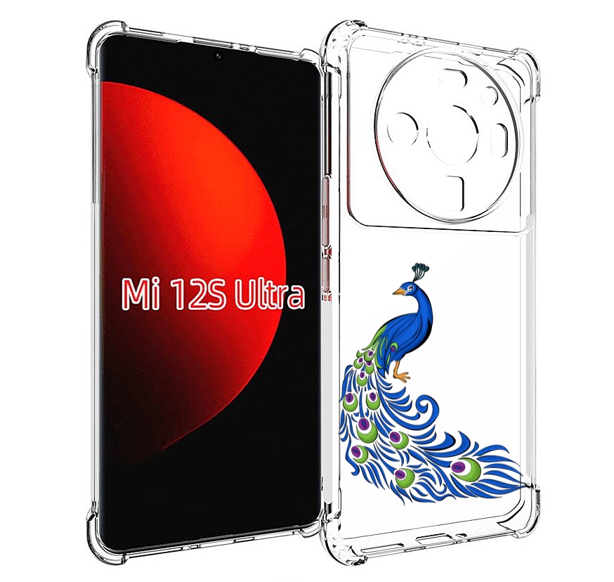 

Чехол MyPads жарптица-голубая для Xiaomi 12S Ultra, Прозрачный, Tocco