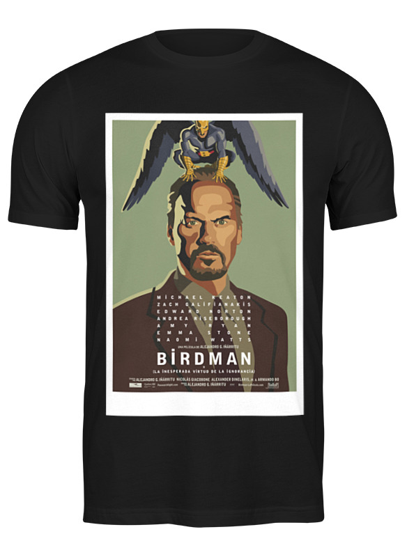 

Футболка мужская Printio Бёрдмэн (birdman) черная L, Черный, Бёрдмэн (birdman)