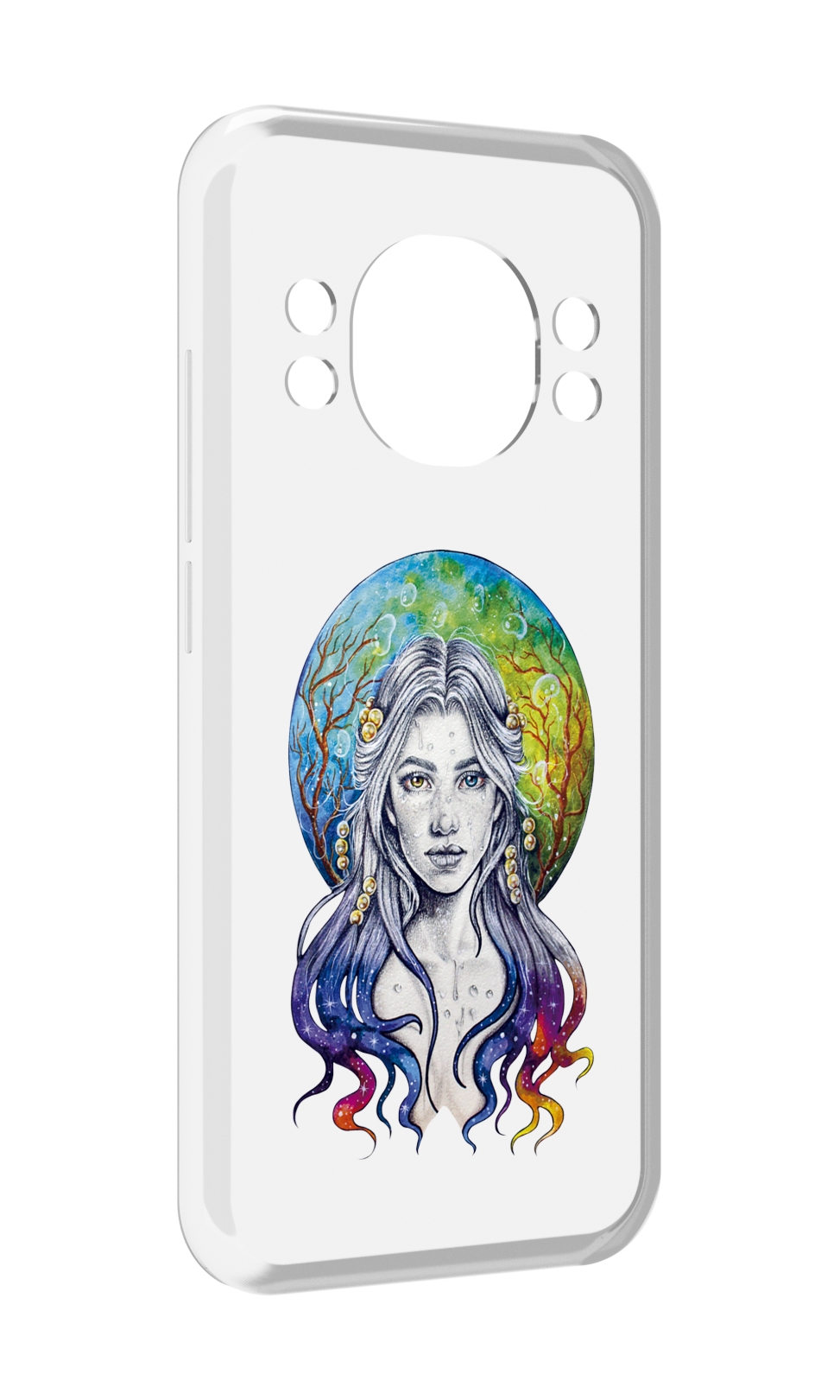 

Чехол MyPads девушка с красивыми волосами для Doogee S98 / S98 Pro, Прозрачный, Tocco