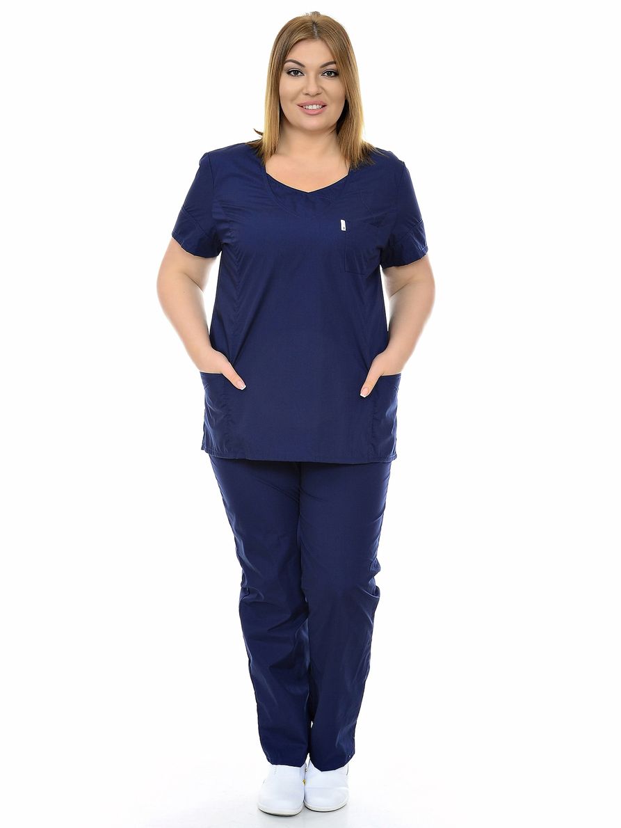 фото Костюм медицинский женский medicalwear олеся 104 синий 56 ru