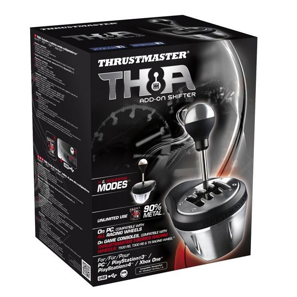 

Комплектующие для руля Thrustmaster TH8A Add-On Shifter, черный/серебристый