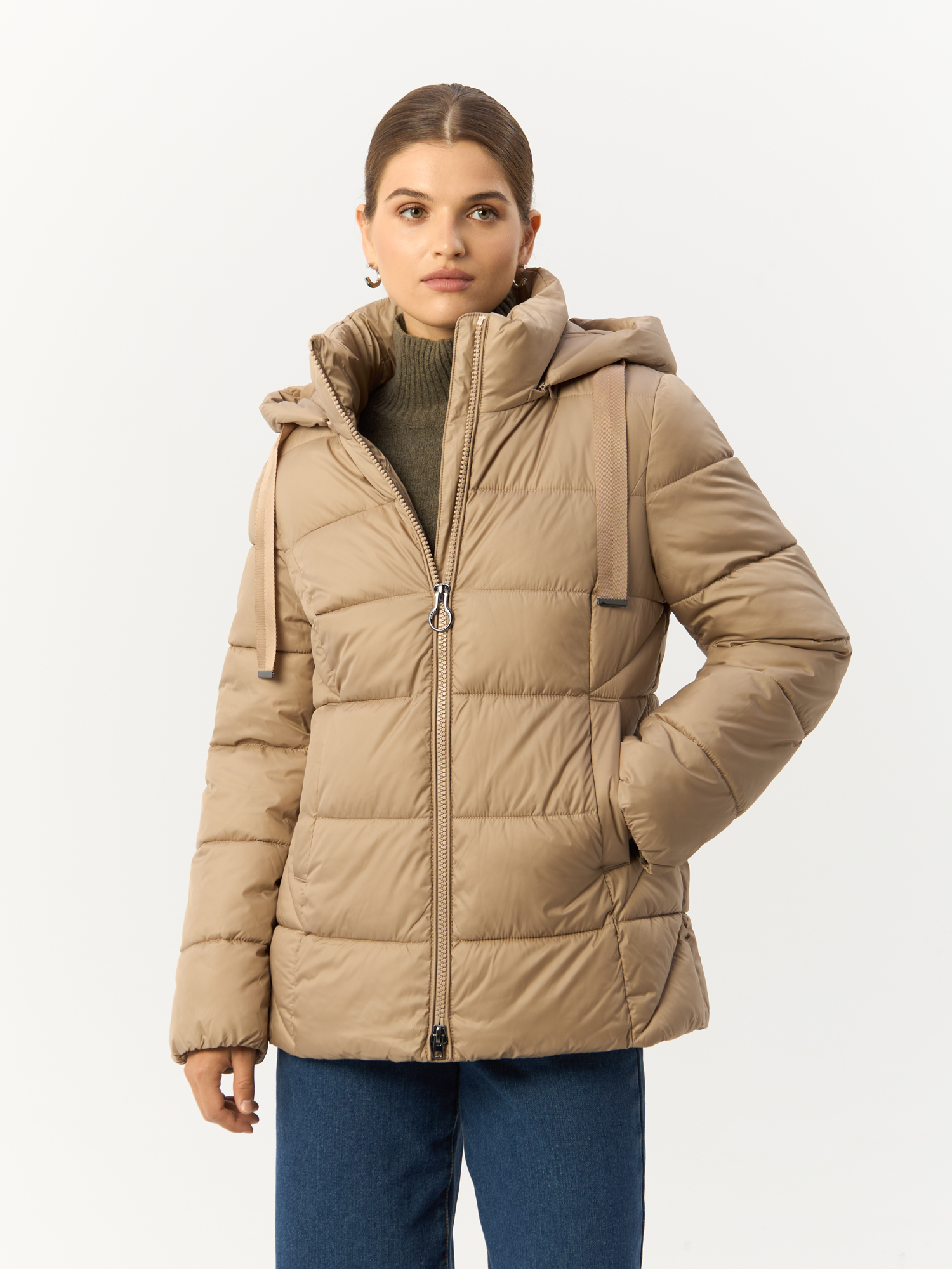 

Куртка женская Gerry Weber 955015-31140-90165 бежевая 40, Бежевый, 955015-31140