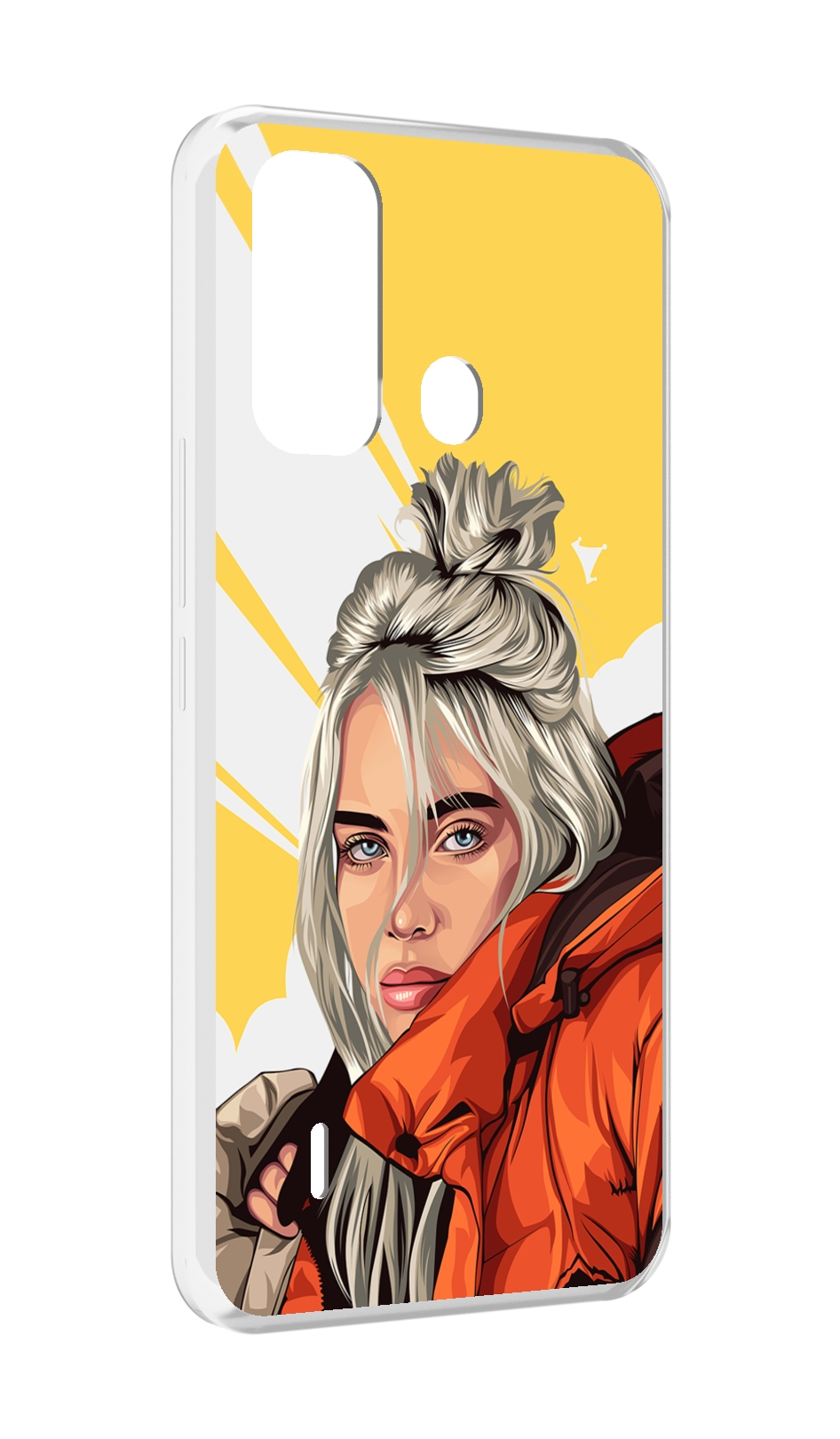 

Чехол MyPads билли-айлиш-в-куртке для ITEL A49 / A58 / A58 Pro, Прозрачный, Tocco