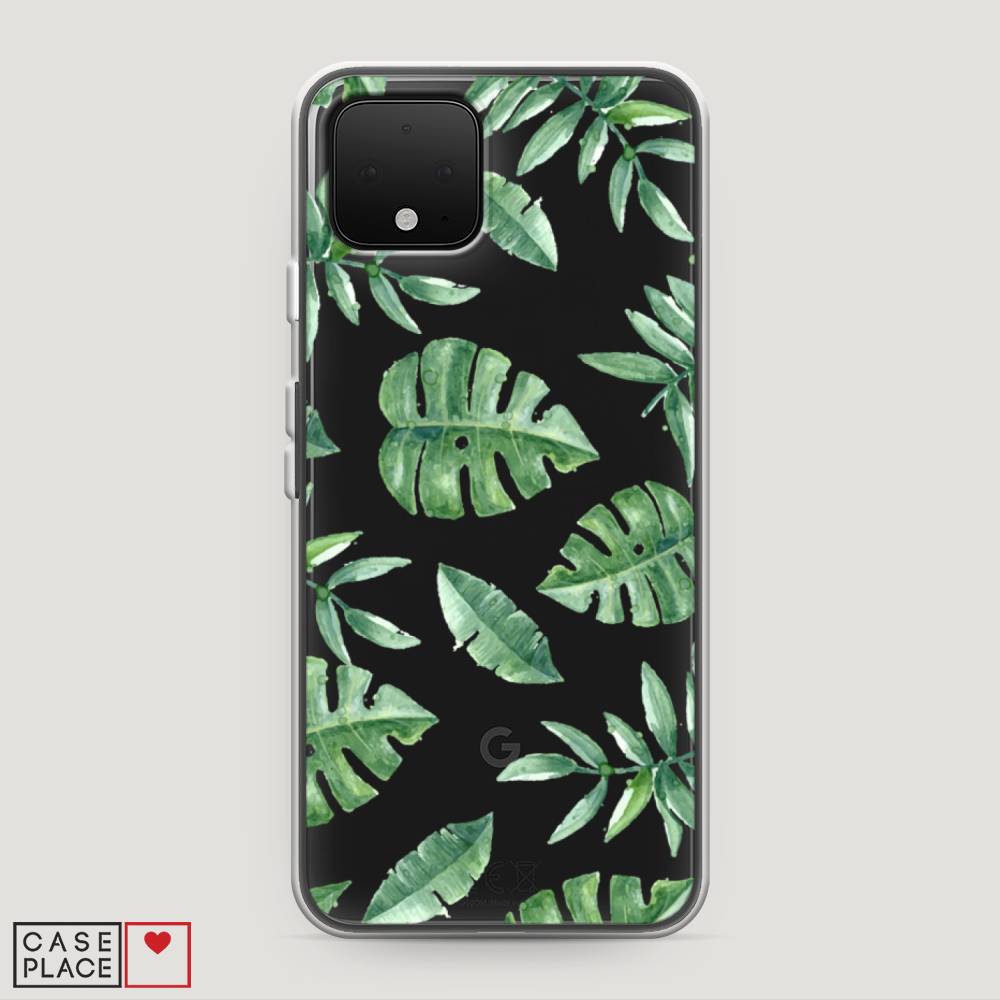 

Чехол Awog на Google Pixel 4 "Нарисованные пальмовые листья", Разноцветный, 270250-4