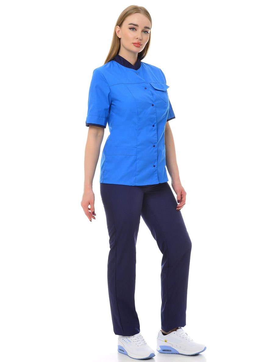 фото Костюм медицинский женский medicalwear марго 107 синий 40 ru