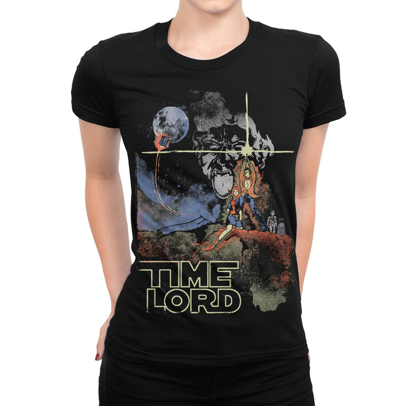 фото Футболка женская dream shirts доктор кто - time lord 9899163111 черная 2xl