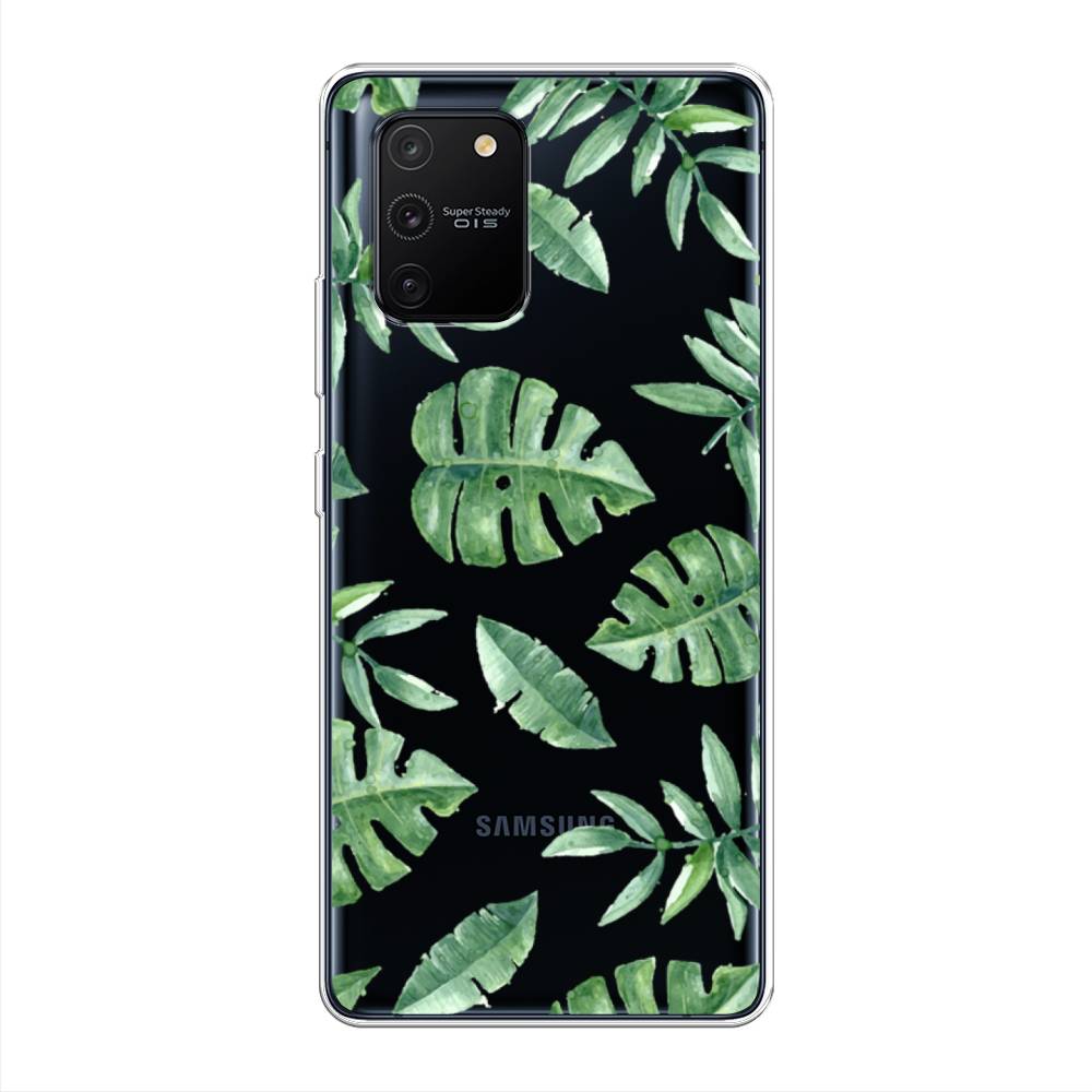 

Чехол Awog на Samsung Galaxy S10 Lite / Самсунг S10 Lite "Нарисованные пальмовые листья", Разноцветный, 210050-4
