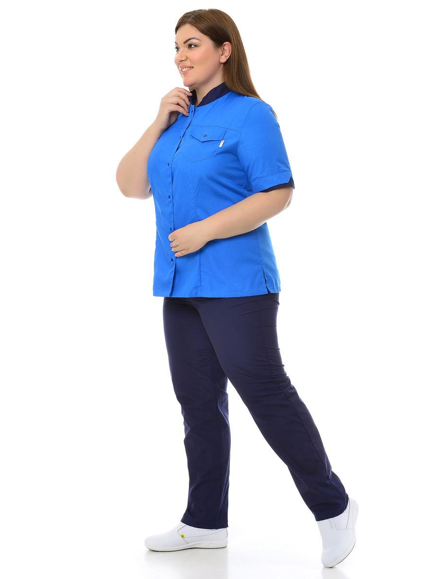 фото Костюм медицинский женский medicalwear марго 107 синий 54 ru