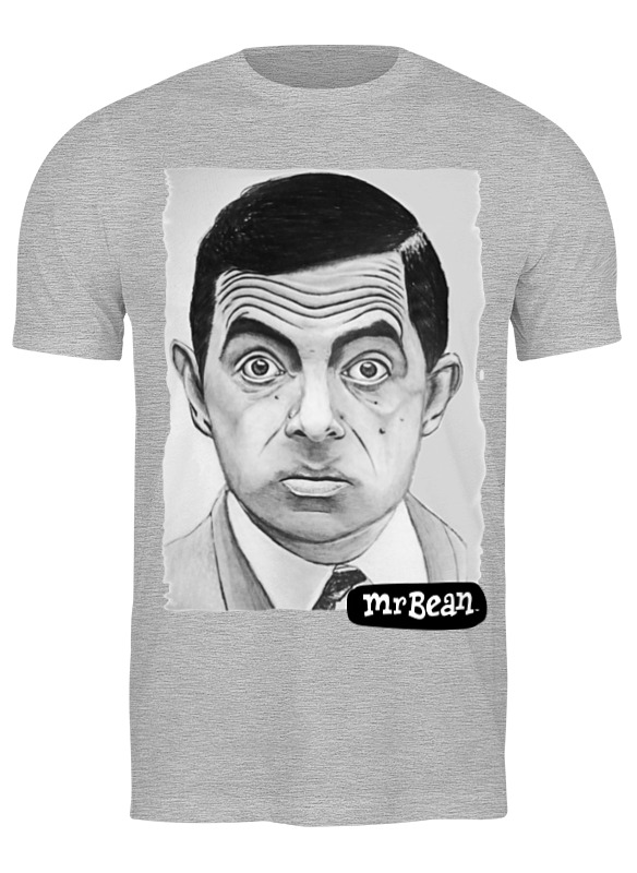 

Футболка мужская Printio Mr.bean серая XL, Серый, Mr.bean