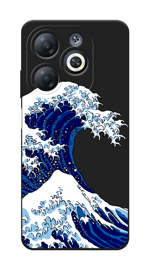 

Чехол Awog на Infinix Smart 8 "Волна в Канагаве", Синий;белый, 3105152-1