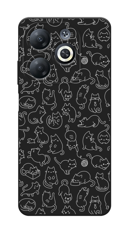 

Чехол Awog на Infinix Smart 8 "Шкодливые котики", Прозрачный;бежевый, 3105152-1
