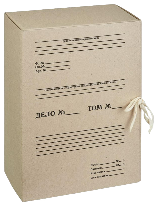 

Короб архивный Attache картонный, бурый, 730863, Коричневый