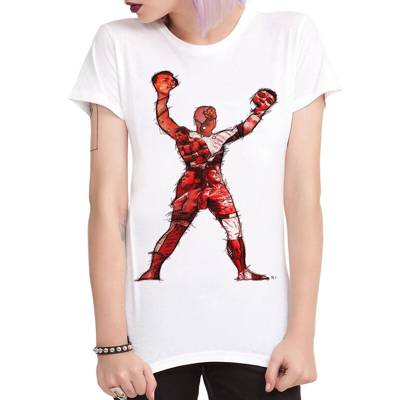 

Футболка женская Dream Shirts Мухаммед Али 9899236111 белая XS, Мухаммед Али 9899236111