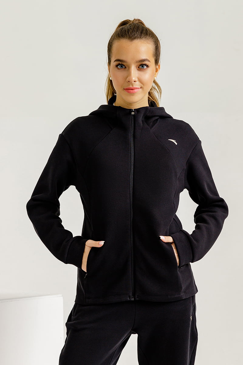 

Толстовка женская Anta 862237721 Training A-SPORTS SHAPE черная S, Черный, 862237721 Training A-SPORTS SHAPE