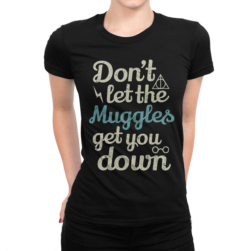 фото Футболка женская dream shirts не позволяй маглам сбить тебя с толку 10004491 черная s