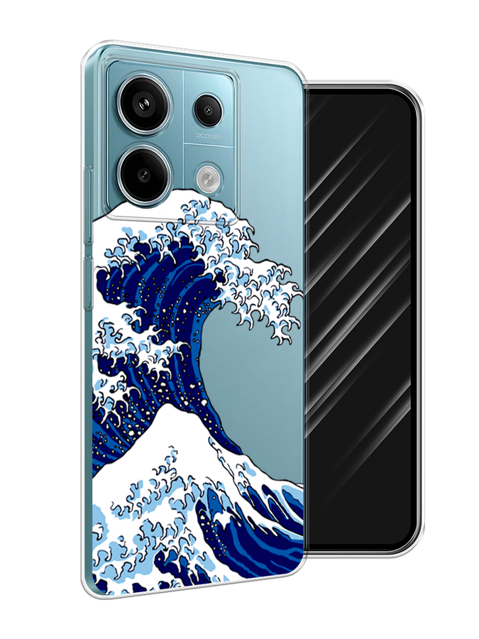 

Чехол Awog на Xiaomi Redmi Note 13 Pro 5G "Волна в Канагаве", Синий;белый, 320150-1