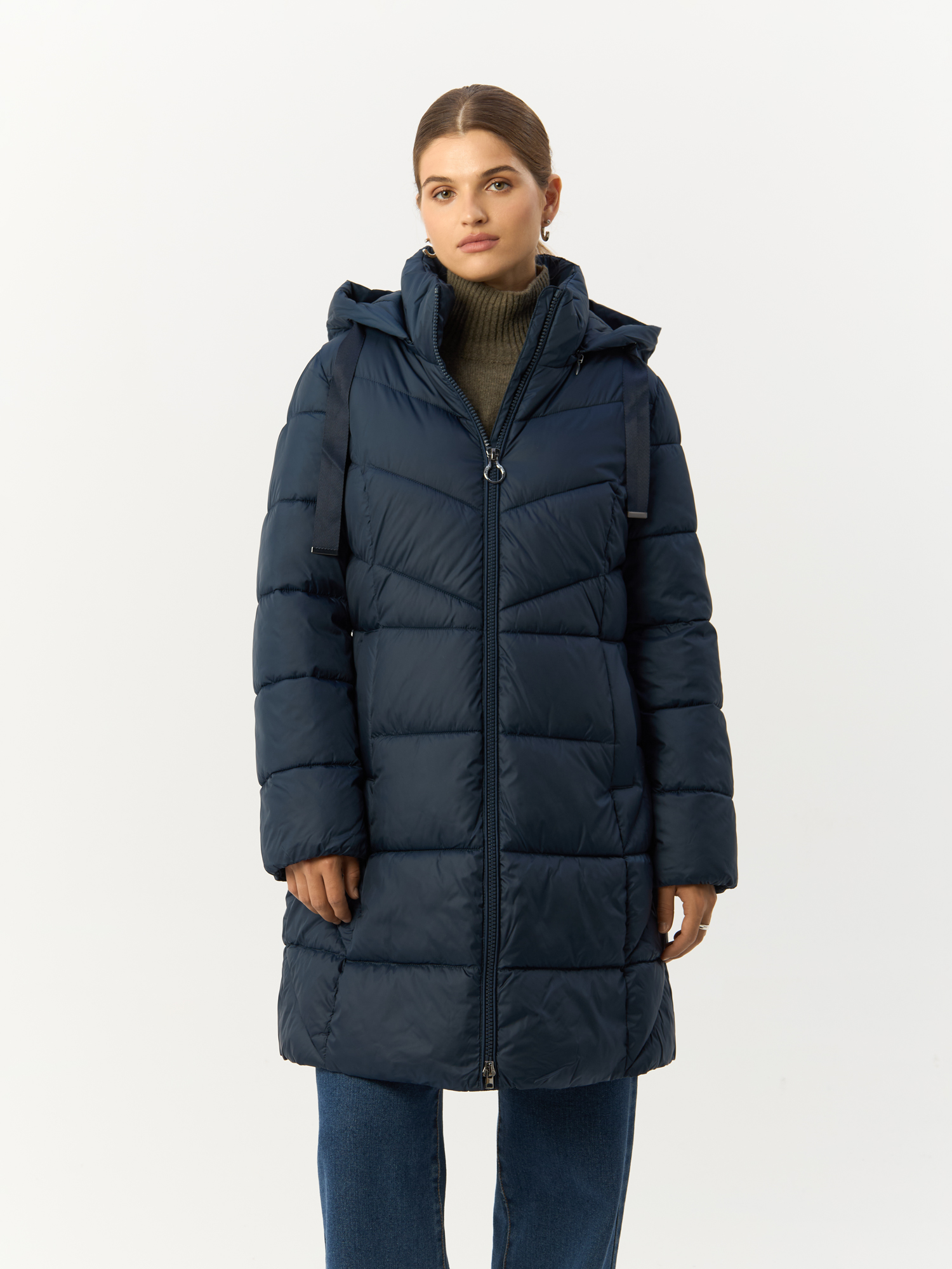 

Куртка женская Gerry Weber 955016-31140-80035 синяя 40, Синий, 955016-31140