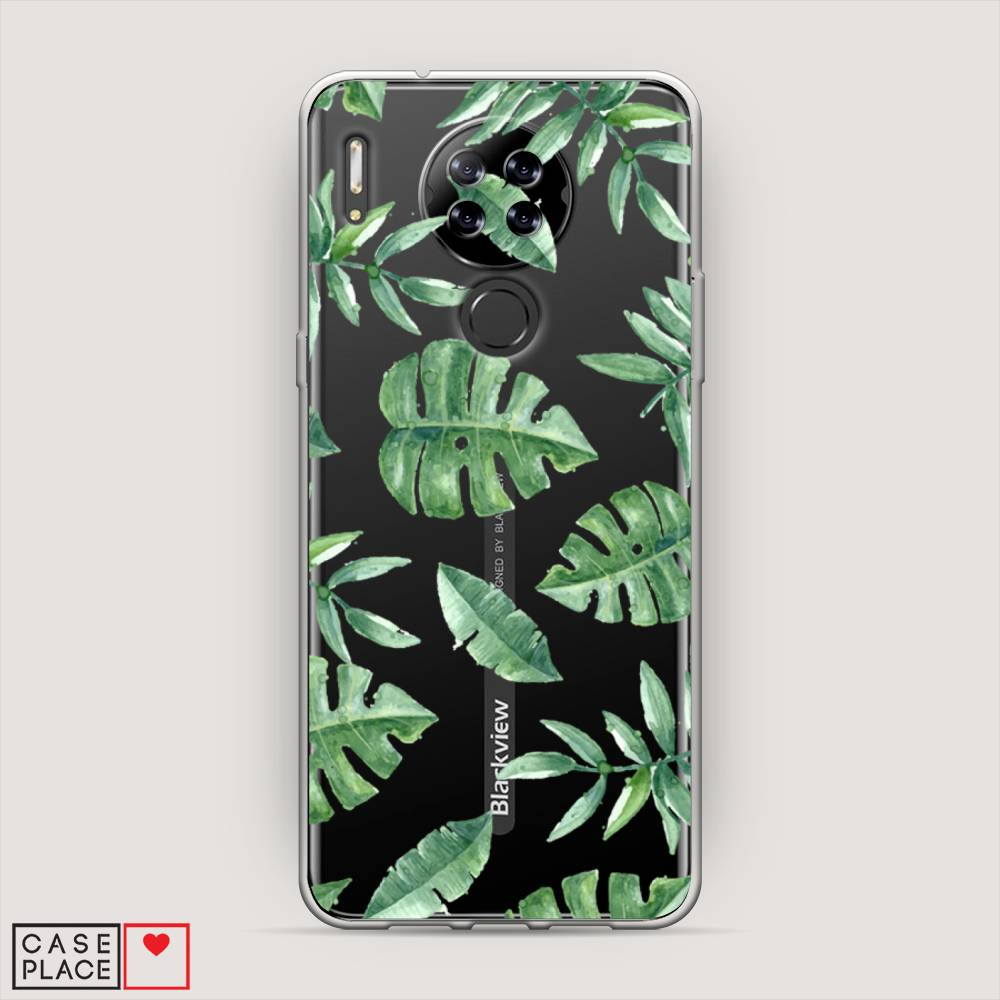 

Чехол Awog на Blackview A80 "Нарисованные пальмовые листья", Разноцветный, 280150-4