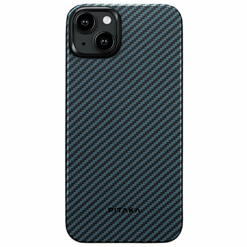 

Чехол PITAKA MagEZ Case 4 для Apple iPhone 15 Plus Black/Blue Twill 1500D, Синий;черный, MagEZ Case 4