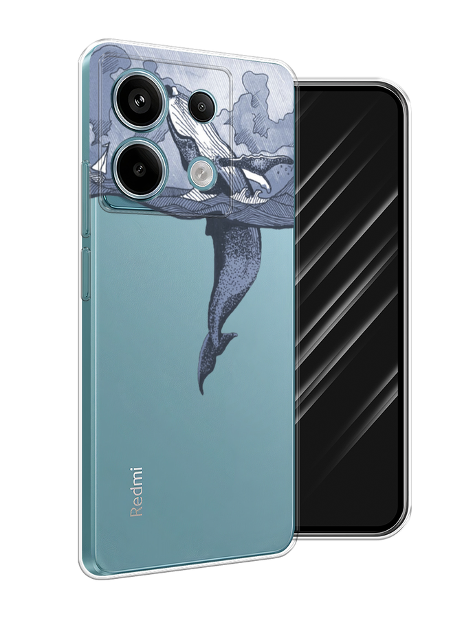 

Чехол Awog на Xiaomi Redmi Note 13 Pro 5G "Два измерения", Голубой;черный;прозрачный, 320150-1