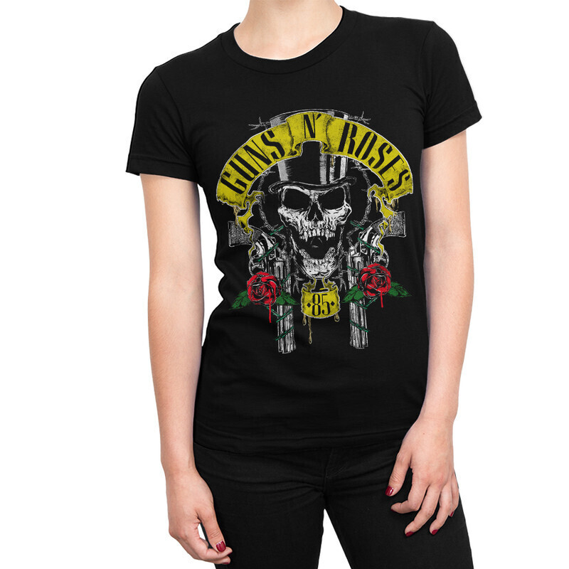 

Футболка женская Dream Shirts Guns N Roses 10004571 черная L, Guns N Roses 10004571