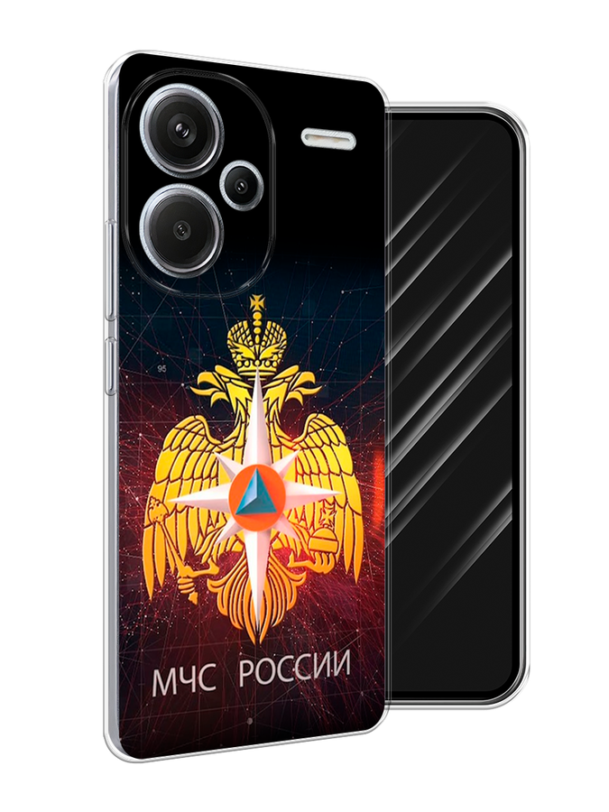 

Чехол Awog на Redmi Note 13 Pro+ "МЧС России", Черный;желтый;красный, 320250-1