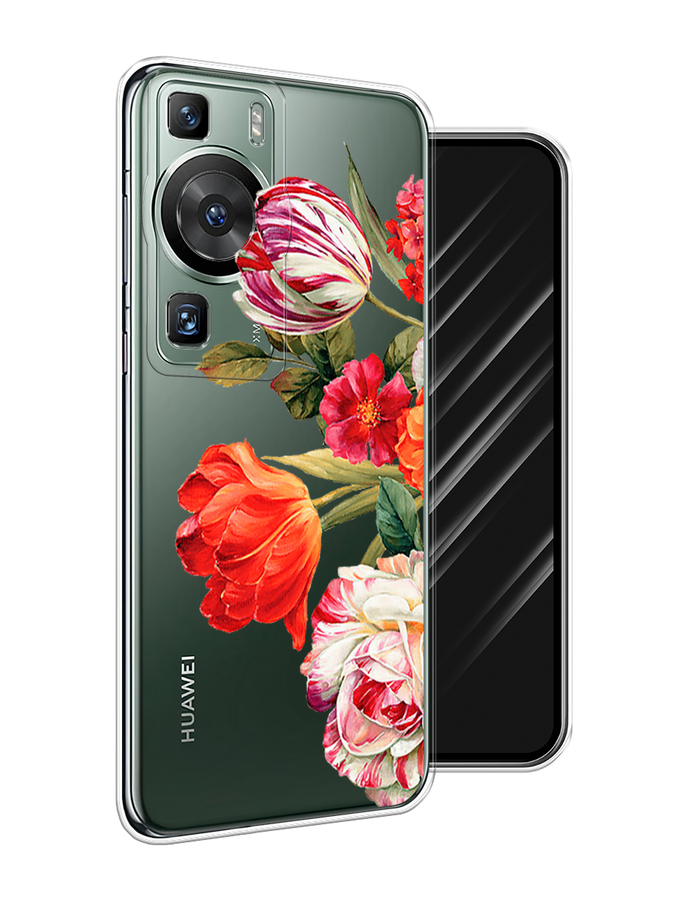 

Чехол Awog на Huawei P60/P60 Pro "Весенний букет", Красный;розовый;зеленый, 6121150-8