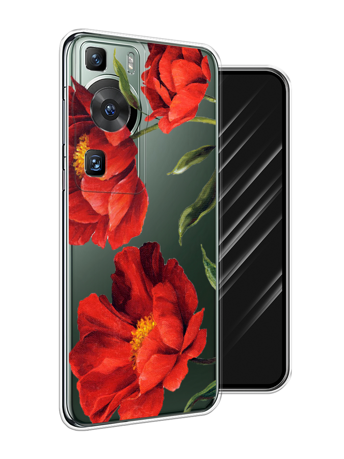 

Чехол Awog на Huawei P60/P60 Pro "Красные маки", Красный, 6121150-8