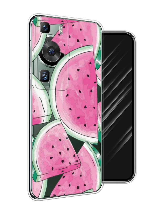 

Чехол Awog на Huawei P60/P60 Pro "Акварельные арбузы", Зеленый;белый;розовый, 6121150-10