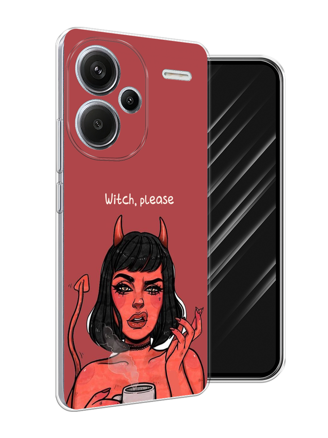 

Чехол Awog на Redmi Note 13 Pro+ "Evil Girl", Бордовый;черный, 320250-1