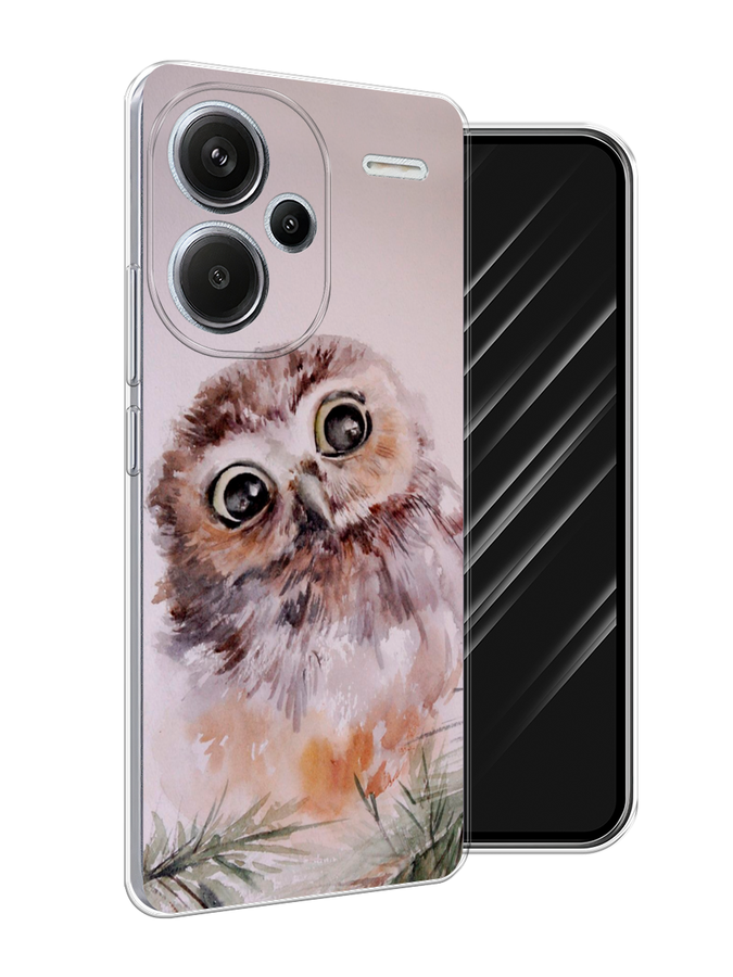 

Чехол Awog на Redmi Note 13 Pro+ "Сова на розовом", Розовый;коричневый, 320250-1