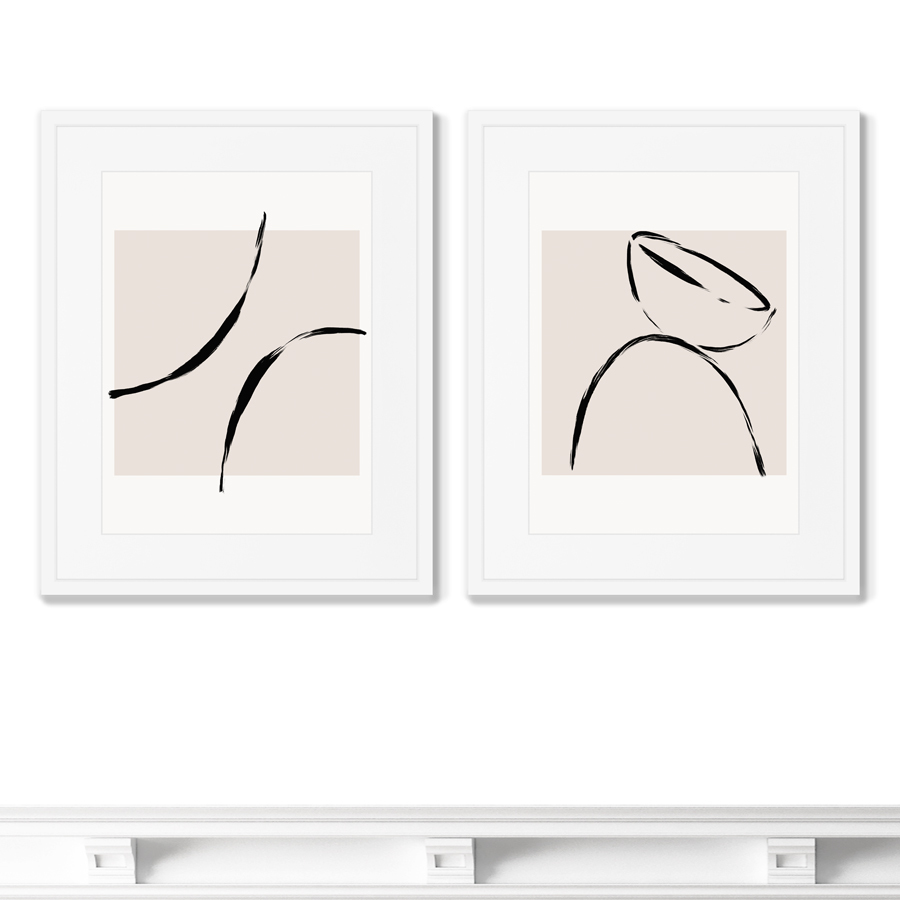 фото Набор из 2-х репродукций картин в раме tea cups размер (каждой) картины: 42х52см картины в квартиру