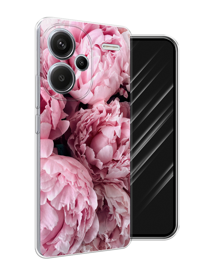 

Чехол Awog на Redmi Note 13 Pro+ "Нежные пионы", Розовый;черный;белый, 320250-1