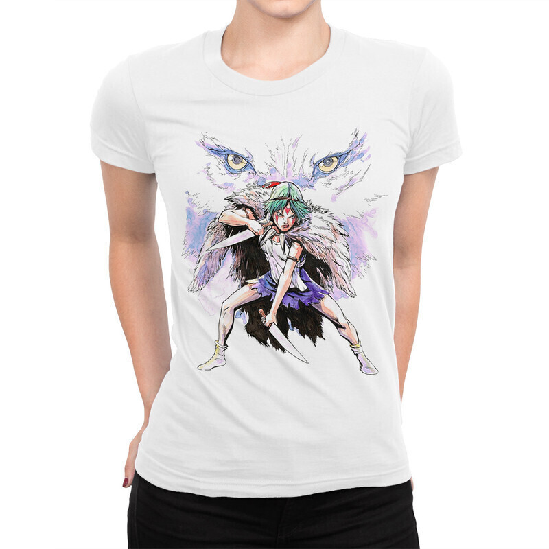 

Футболка женская Dream Shirts Принцесса Мононоке 10004621 белая XL, Принцесса Мононоке 10004621