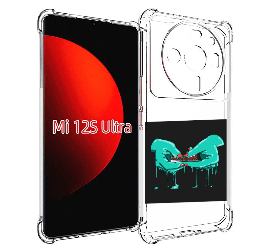 

Чехол MyPads закручиваю-розочки для Xiaomi 12S Ultra, Прозрачный, Tocco