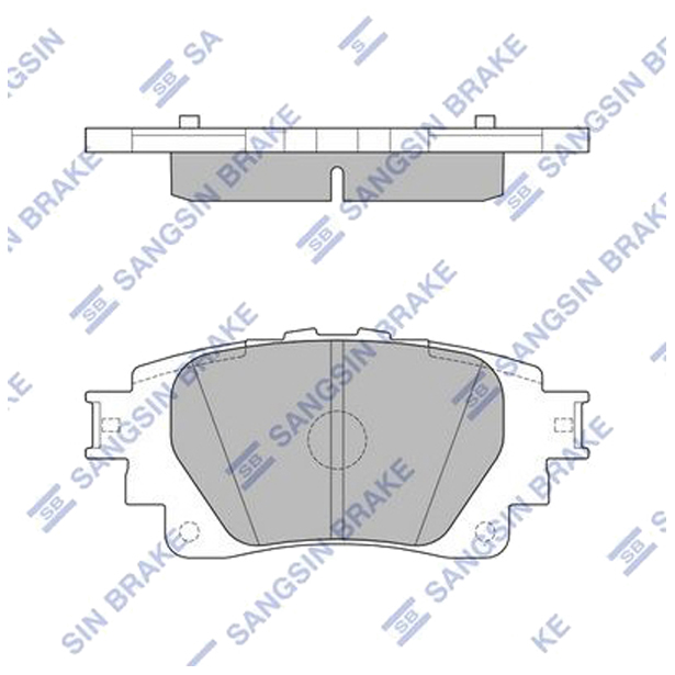 фото Sangsin brake sp4341 колодки тормозные задние sp4341