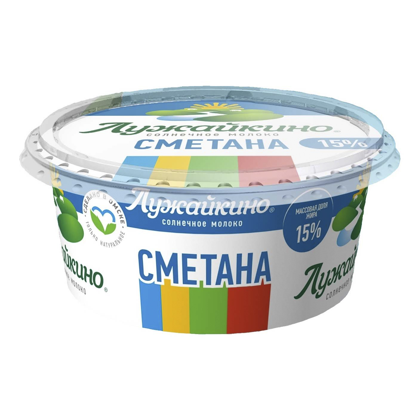 

Сметана Лужайкино Крестьянское 15% 180 г бзмж