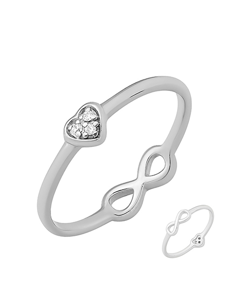 

Кольцо из серебра р. 15 ЯХОНТ Ювелирный 226609, фианит, 226609
