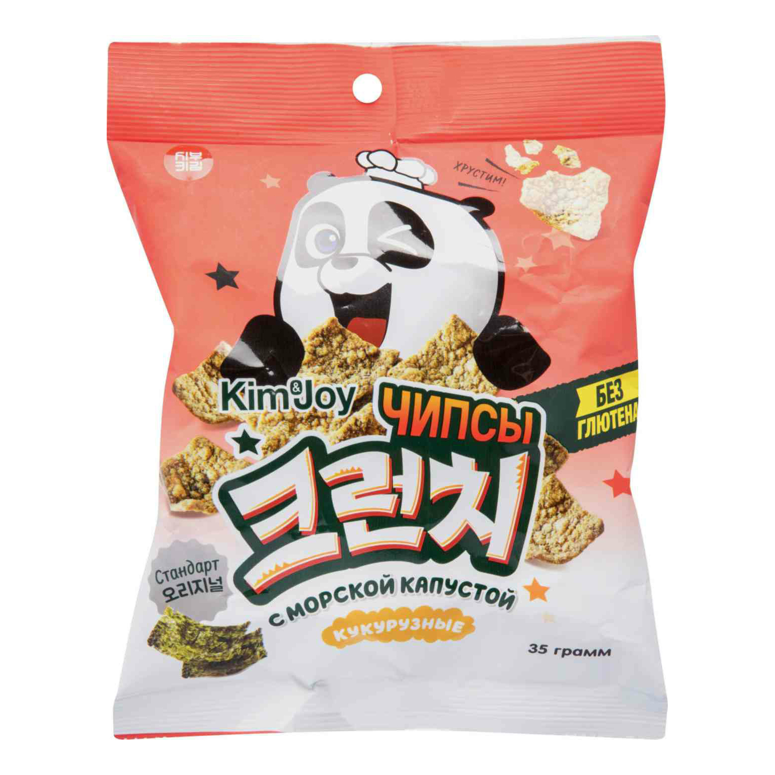 

Чипсы кукурузные Kim&Joy Морская капуста 35 г